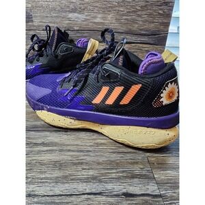 Adidas Shoes Men 9 Dame 8 Black Excellence Purple Basketball Shoes‎ Unisex